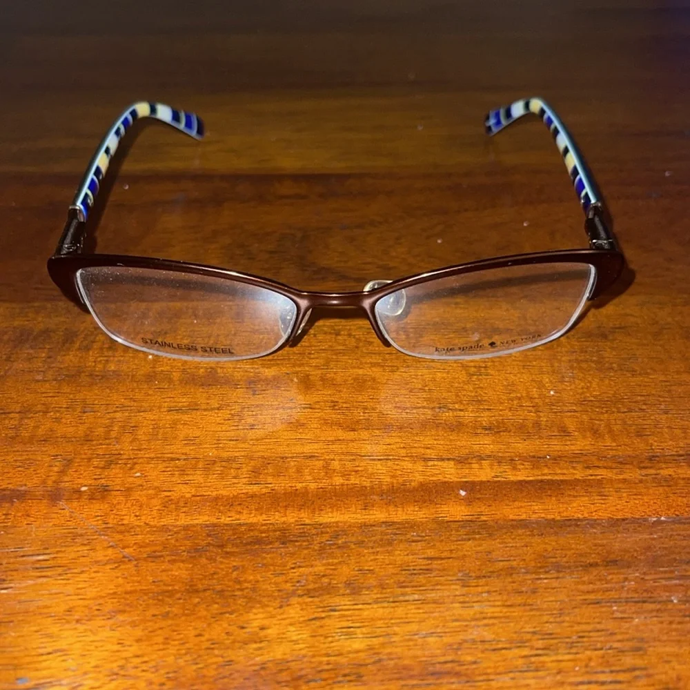 Kate Spade Eyeglasses Almira 0X52 Brown Tortoise Half Rim Frame 50[]17 140. NWOT